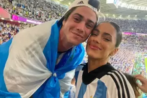 "Te amo": la efusiva dedicatoria de Tini Stoessel a Rodrigo de Paul tras el triunfo de Argentina