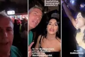 Lali y Marley se divirtieron en el recital de Robbie Williams en Qatar