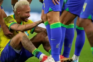 Neymar en l�grimas, tras la eliminaci�n de Brasil del Mundial de Qatar 2022