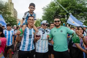 Las mejores im�genes de la celebraci�n catamarque�a por el pase a semifinales de Argentina
