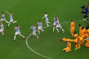 Los jugadores argentinos se burlaron en la cara a los de Pa�ses Bajos tras eliminarlos del Mundial