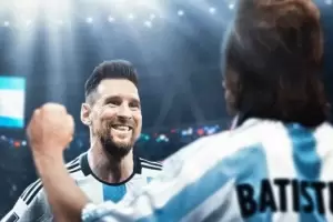 Batistuta felicit� a Messi por alcanzar su r�cord con la Selecci�n en los mundiales
