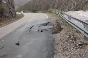 Se habilit el trnsito por media calzada en Quebrada de Beln
