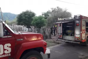 Huaycama: incendio intencional de una vivienda