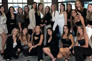 Las parejas de los jugadores de la Selecci�n tuvieron su cena "c�bala" y Antonella Roccuzzo no asisti�