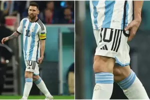 Qu� le pas� a Messi en el primer tiempo de Argentina- Croacia y porqu� se toc� la pierna izquierda