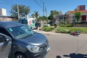 Siniestro vial en la zona norte: motociclista result lesionado