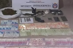 Secuestraron drogas, armas y casi 300 mil pesos: hay un detenido