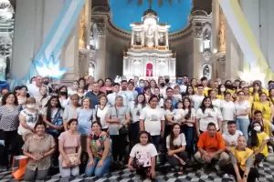 Tras las fiestas marianas, realizaron la Misa de accin de gracias a los servidores marianos