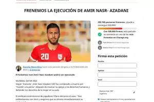 Realizaron una campaa global contra la ejecucin del futbolista iran Amir Nasr-Azadani: Cmo sumarse