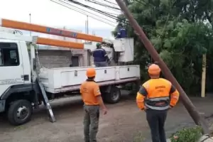 75.000 usuarios del servicio de energa del Valle Central fueron afectados por el temporal