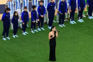 Lali Espsito cant el himno en la final del Mundial Qatar 2022