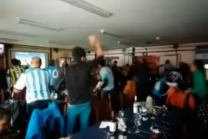 La final en todos lados: As se festej el gol de Messi en Base Marambio