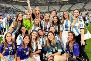 Las novias de los jugadores de la Seleccin festejaron el triunfo: "Campeonas del mundo"