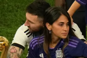 El detalle en el celular de Antonela Roccuzzo, minutos despus de ganar el Mundial