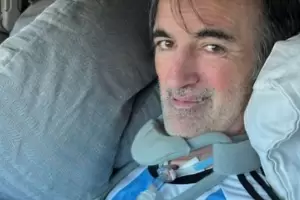 Esteban Bullrich festej con su familia el triunfo de Argentina en el Obelisco