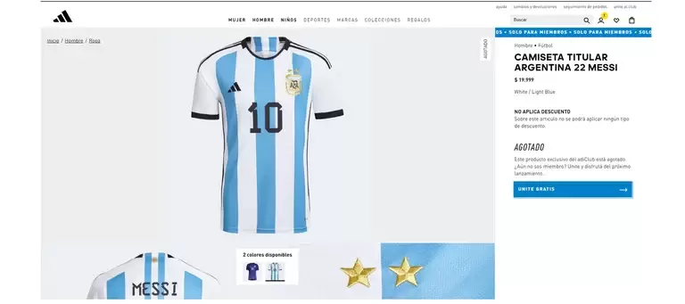 CAMISETA ARGENTINA