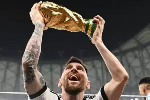 La foto de Messi con la Copa del Mundo rompi un rcord en Instagram