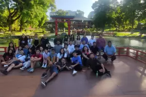 La Orquesta Infantil y Juvenil del Ministerio de Educacin visit el Jardn Japons