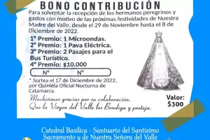 Fiestas marianas: anunciaron los ganadores del bono contribucin