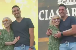 Lionel Scaloni se emocion al reencontrarse con Chichita Fossaroli, su maestra de primaria