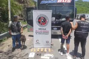 Detienen a un hombre que, en compaa de un nio, transportaba seis panes de marihuana