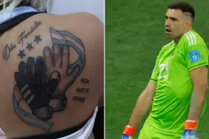 La chica del tatuaje de "Dibu Fernndez" corrigi el error y mostr el resultado