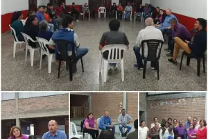Marchioli se reuni� con dirigentes y vecinos de Santa Mar�a