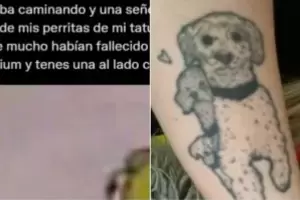 Cuando caminaba una bruja la fren y le advirti la presencia de un espritu junto a ella: "Te cuida"