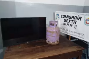 Irrumpieron en un domicilio y se robaron una televisi�n y una garrafa