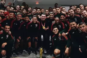 Franco Armani se sum a la pretemporada de River y sus compaeros lo recibieron con una ovacin