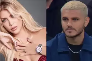 El festejo de Wanda Nara mientras vea en vivo el partido de Mauro Icardi