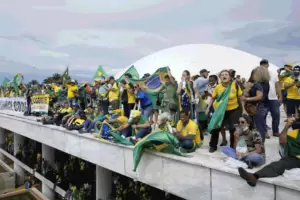 Caos en Brasil: Violenta manifestacin de Bolsonaristas contra Lula