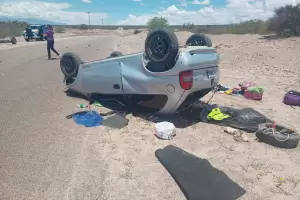 Una familia de Chubut sufri un accidente en la Ruta Provincial N34