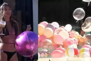 Julieta de Gran Hermano festej su cumpleaos a pleno con una pool party