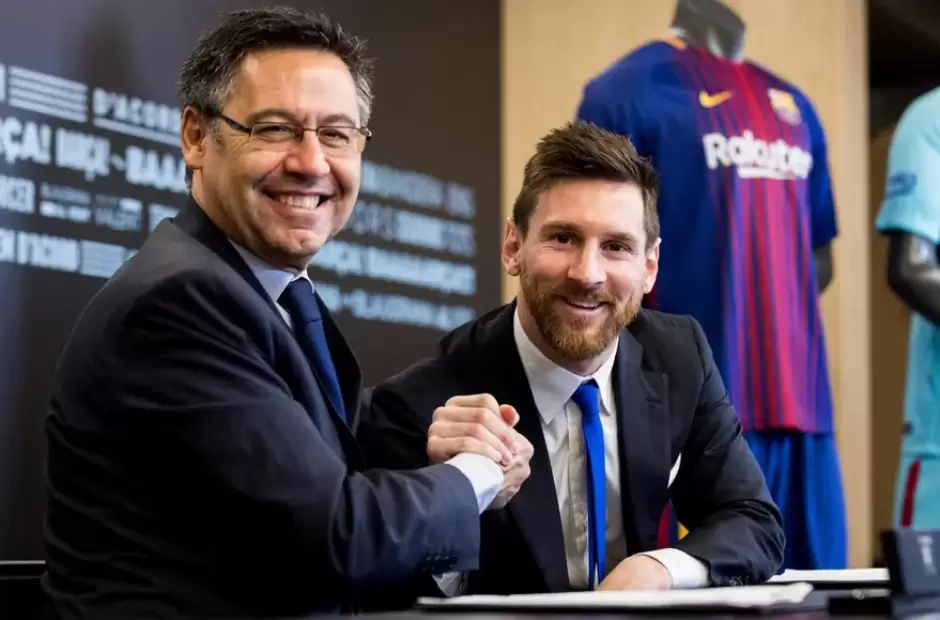 Otros tiempos entre Messi y Bartomeu