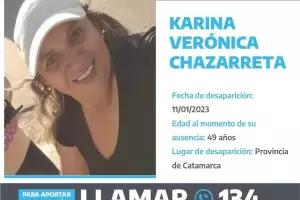 Maana se cumple un mes de la desaparicin de Karina Chazarreta