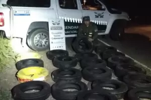 Gendarmera secuestro 26 cubiertas en La Paz