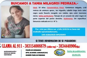 Buscan intensamente a una joven de 22 aos