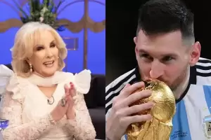 Mirtha Legrand recibi un emotivo regalo de Lionel Messi, pero no se lo quedar: Vamos a rematarlo