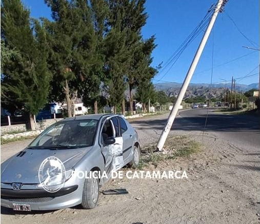Joven chocó contra un poste de luz y resultó con lesiones - La Unión ...