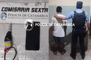 Arrebat un celular a punto de arma blanca a una menor y fue detenido