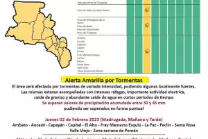 Rige Alerta Amarilla: el fenmeno abarca a once departamentos