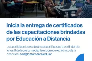 Educacin a distancia: inicia la entrega de certificados de las capacitaciones