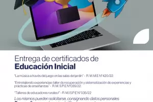 Entrega de certificados de Educacin Inicial