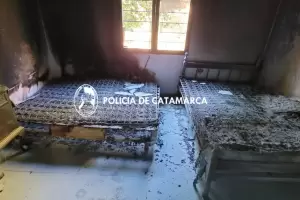 Policas sofocaron un incendio en Balcozna, Pacln