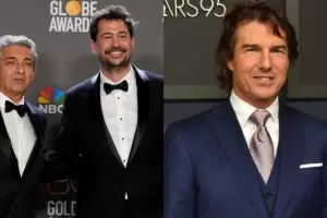 Ricardo Darn y Santiago Mitre posaron para una foto junto a Tom Cruise, en la previa de los Oscar