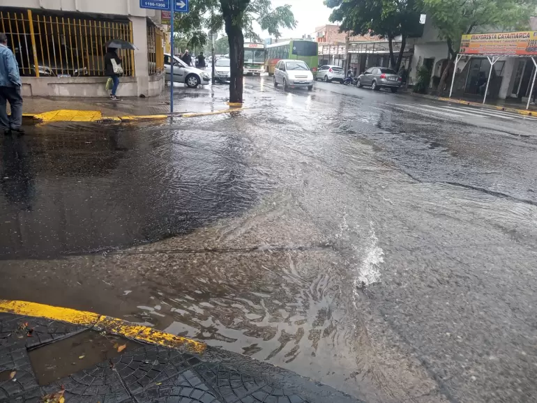lluvia calles anegadas