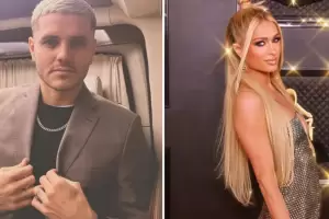 Mauro Icardi public una foto abrazado a Paris Hilton y le dedic un tierno saludo: Sos una reina