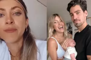 Cande Rugeri comparti una foto llorando y asegur estar colapsada por la maternidad